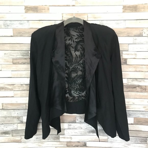 Wild Rose Jackets & Coats Vintage Wild Rose Jacket Womens Black